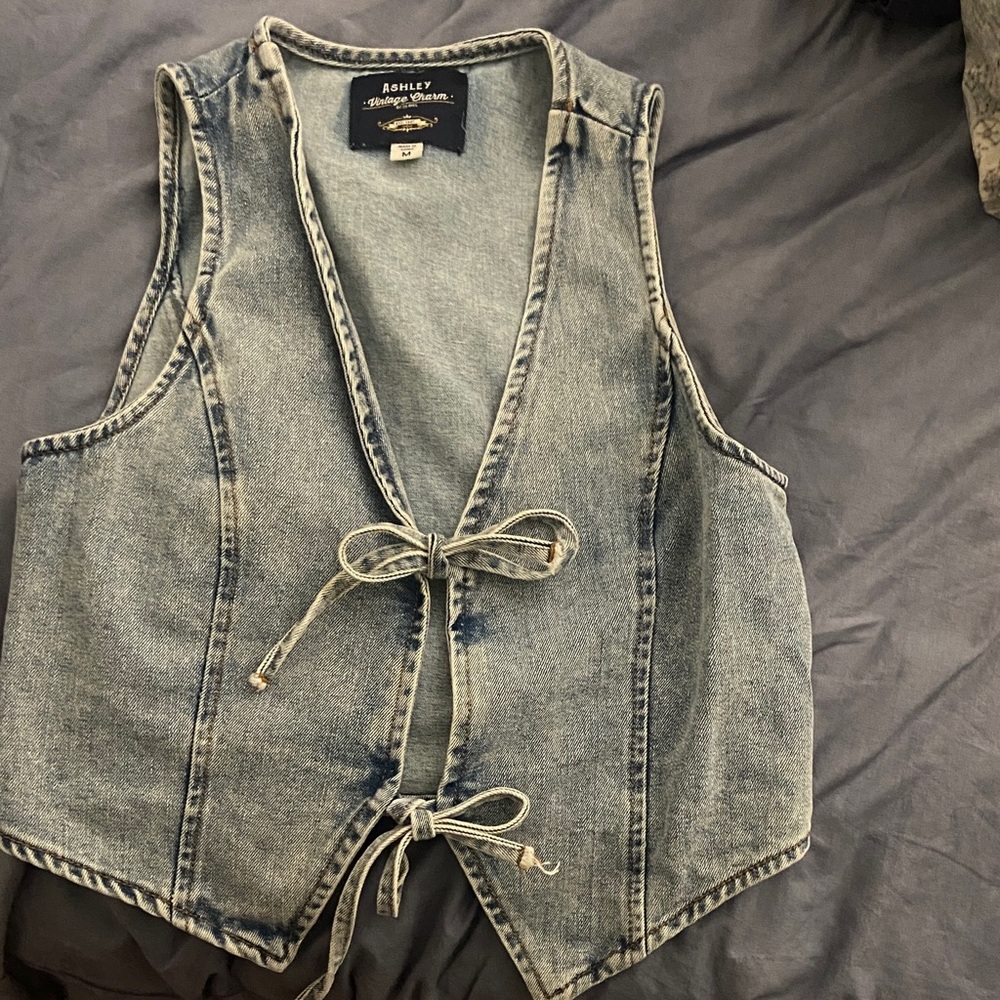 Francesca's Collections Denim Vest